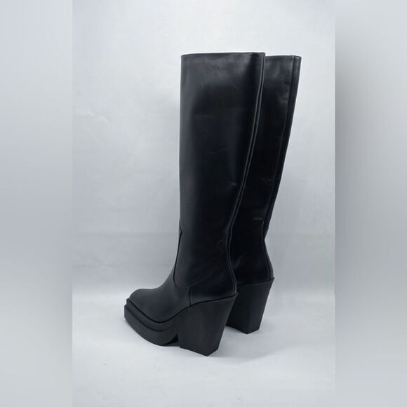 Gia Borghini Texan Leather Platform Knee-High Boots size 41 - Picture 5 of 13